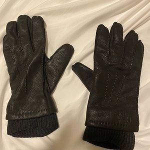 Black Leather Gloves Harley Davidson